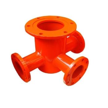 Подставка пожарная стальная ППТФ 300х300 Ру 10 Техкомплект (усиленная)