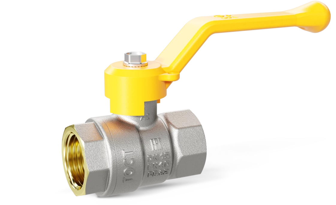 Кран шаровый латунный LD Pride  газ ВР/ВР Ду 15 (1/2") Ру 40 рычаг 